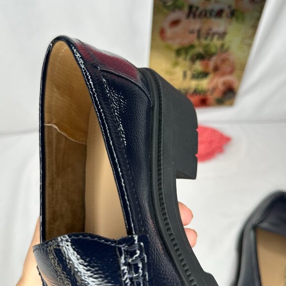 NW/OT or box NYDJ Henna Platform Loafer Navy Size 8.5 M - Picture 16 of 16